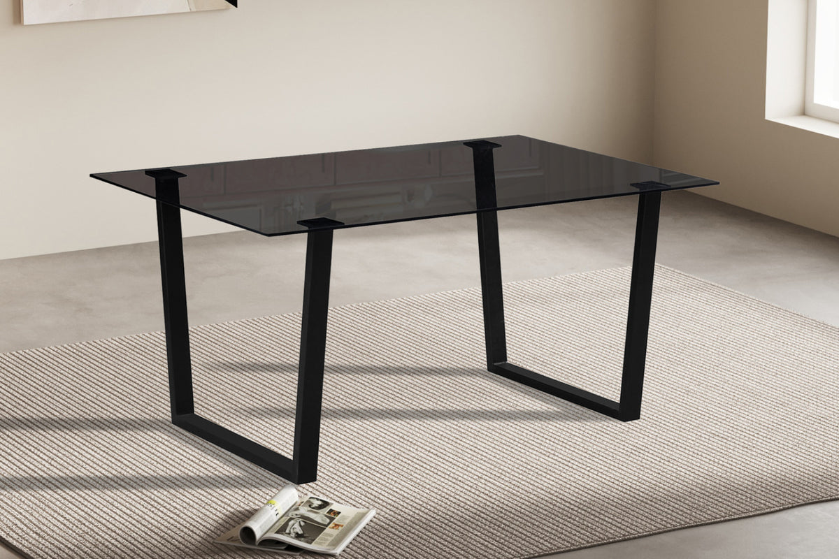 Table Boaz – rectangulaire verre – 150 cm