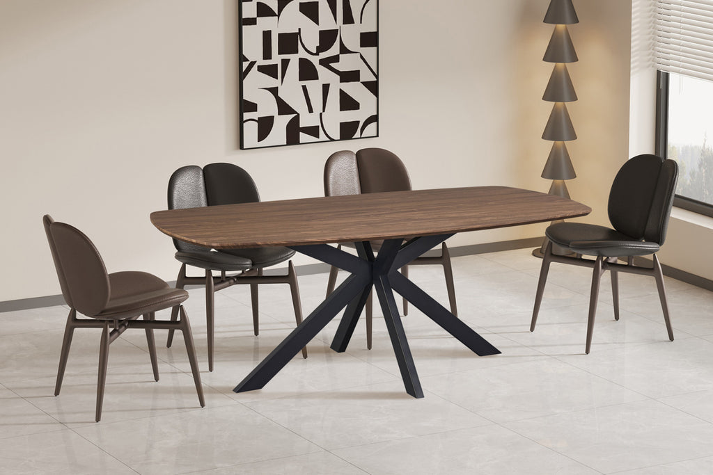 Table Aziz – ovale danoise décor chêne foncé – 200 cm