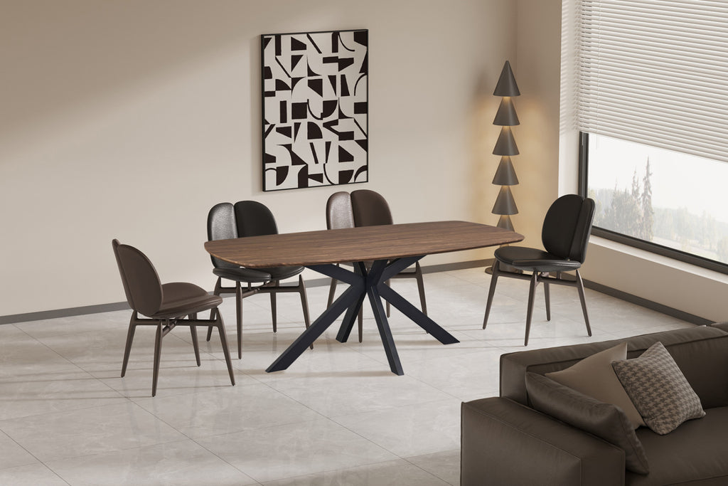 Table Aziz – ovale danoise décor chêne foncé – 200 cm