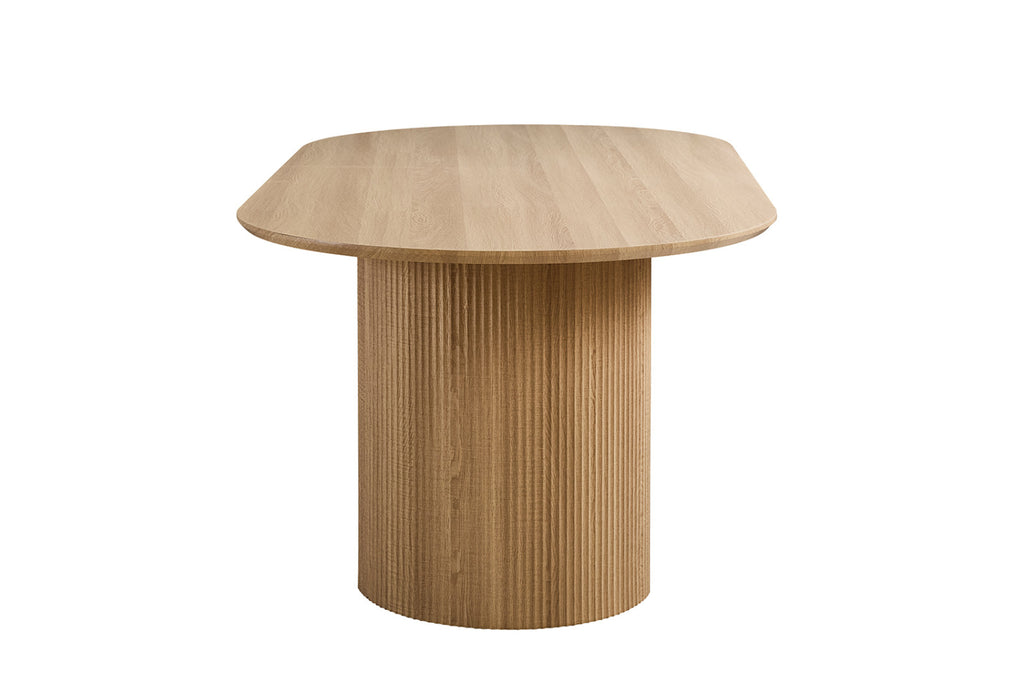 Table Lagos – Chêne naturel – Ovale 200 × 100 cm