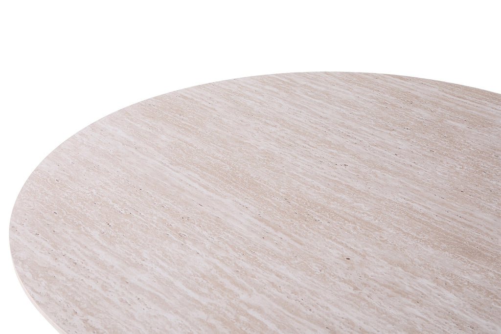 Table Lagos – Travertin beige – Ovale 220 × 110 cm