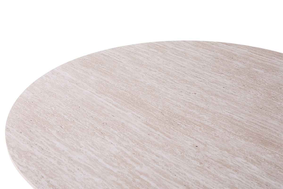 Table Lagos – Travertin beige – Ovale 220 × 110 cm