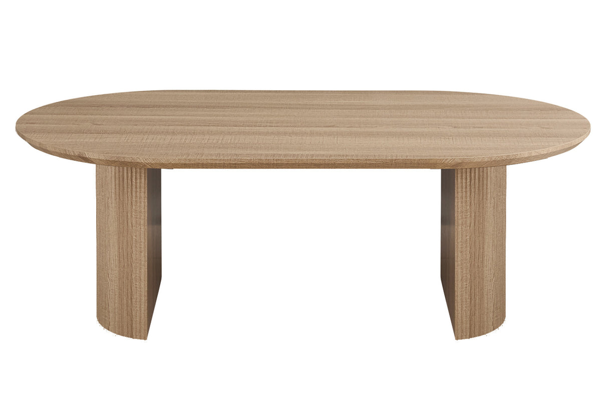 Table Lagos – ovale décor chêne naturel – 220 cm