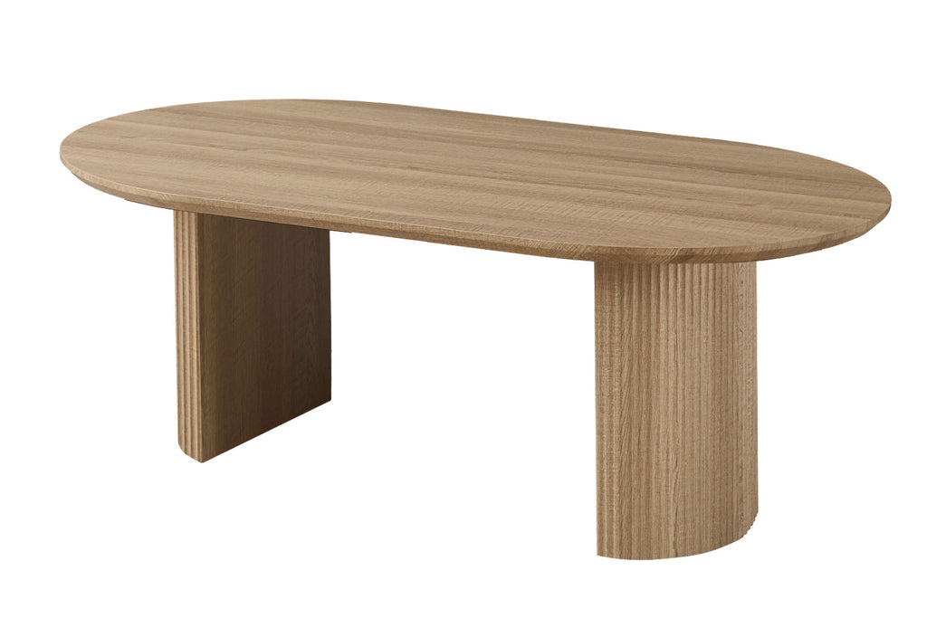 Table Lagos – Chêne naturel – Ovale 220 × 110 cm
