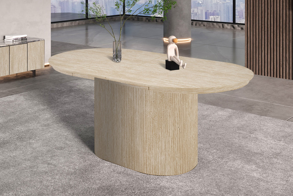 Table extensible Lagos – Travertin beige