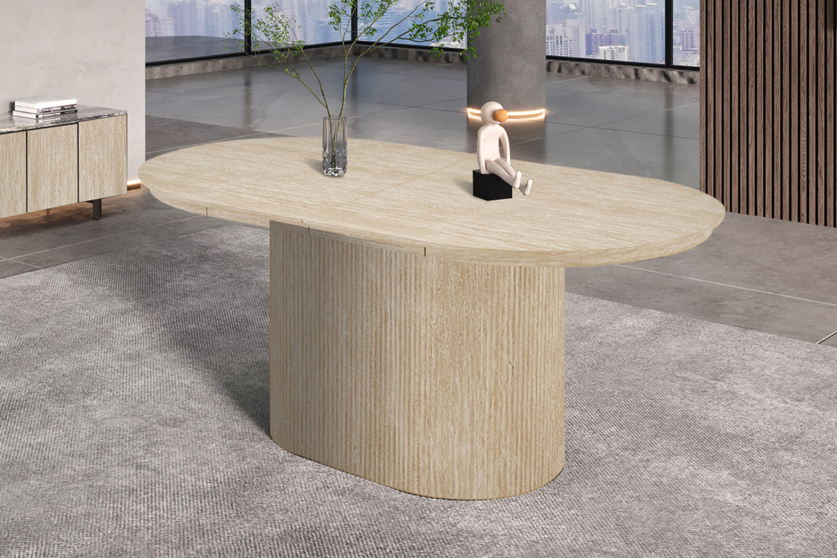 Table extensible Lagos – Travertin beige