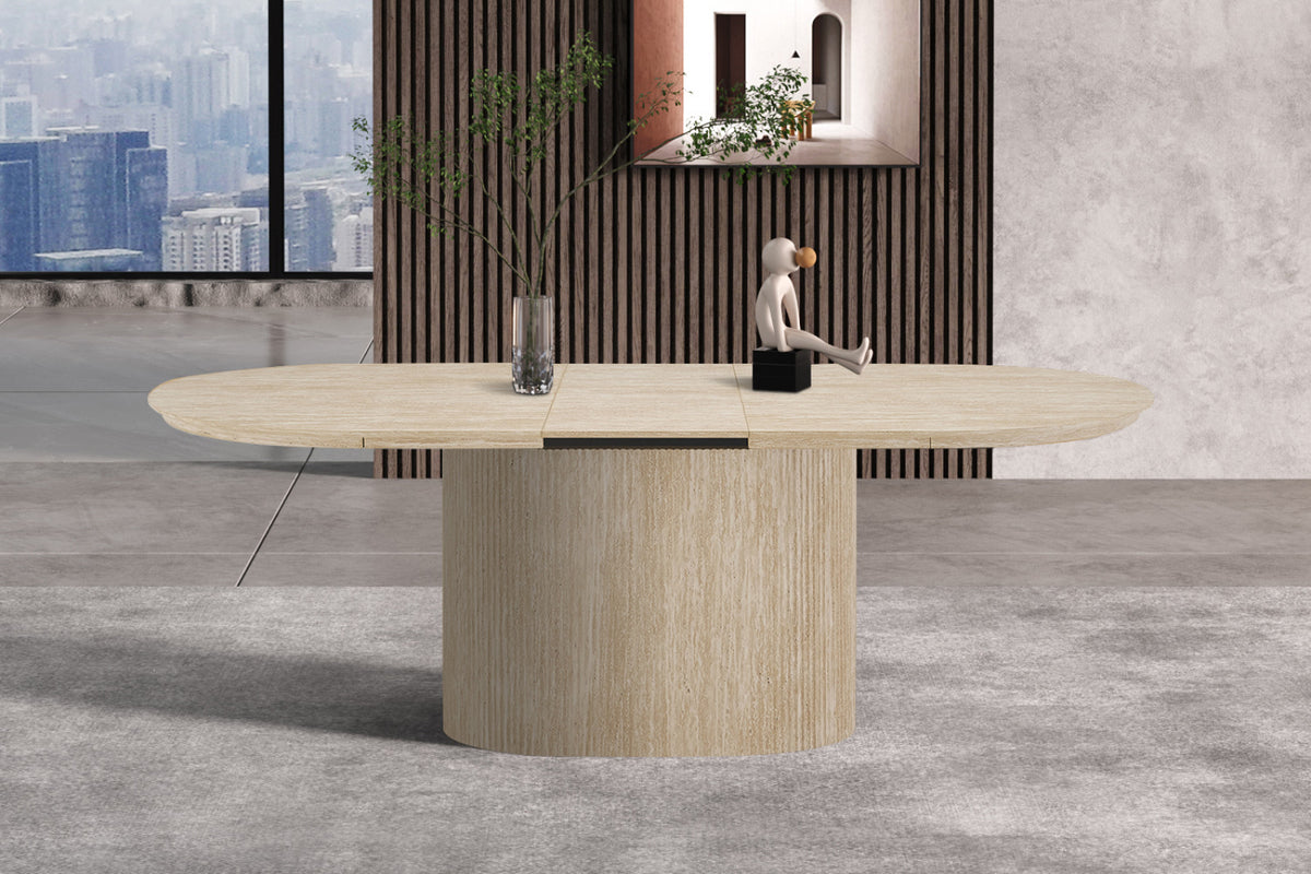Table extensible Lagos – Travertin beige