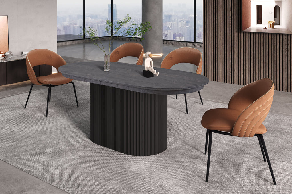Table extensible Lagos – Brun foncé