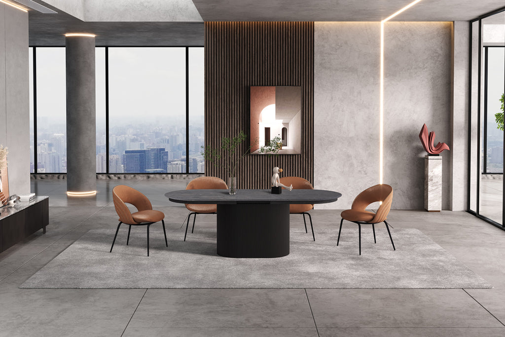 Table extensible Lagos – Brun foncé