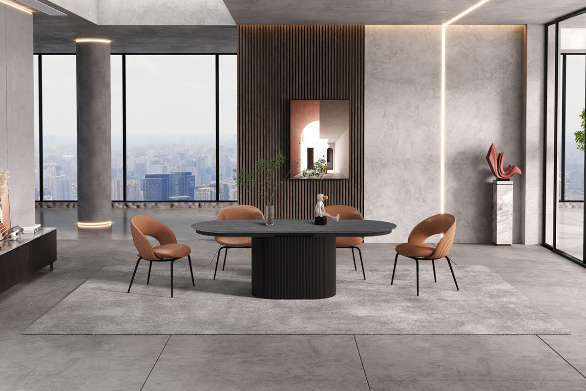 Table extensible Lagos – Brun foncé