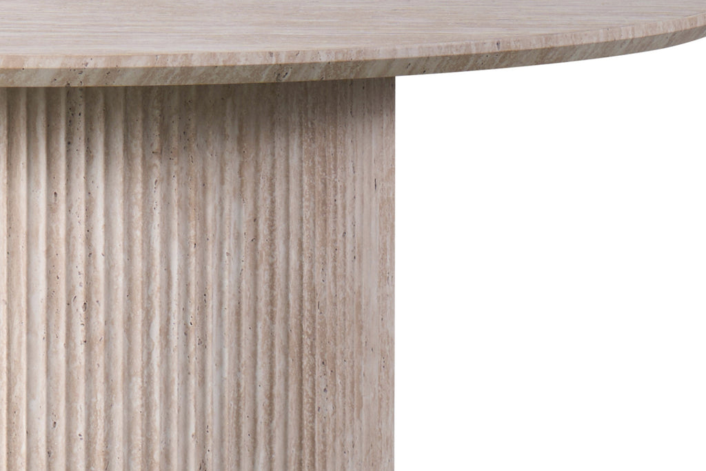 Table Lagos – Travertin beige – Ronde Ø 120 cm