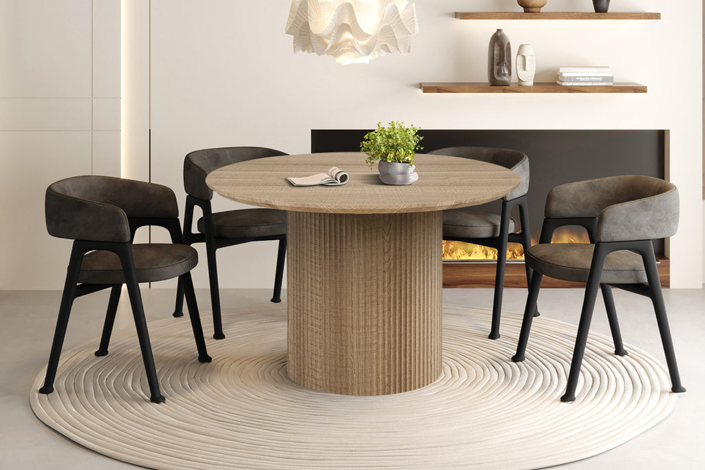 Table Lagos – Chêne naturel – Ronde Ø 120 cm