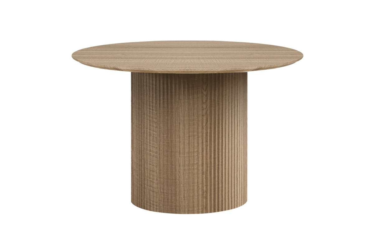 Table Lagos – ronde décor chêne naturel – 120 cm