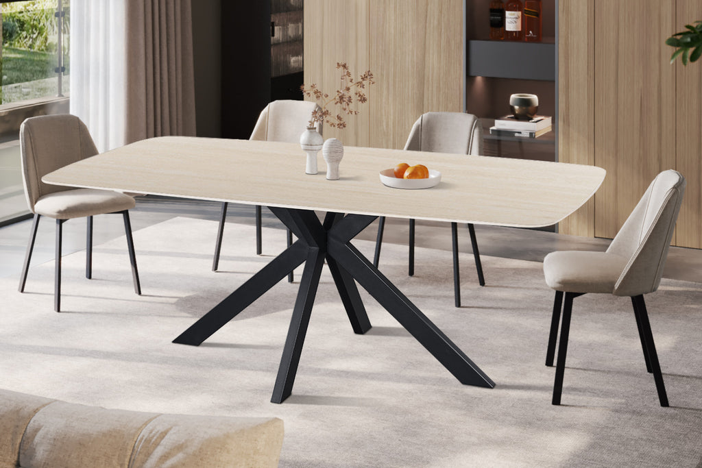 Table Apollo – Baroque beige – Ovale 200 × 100 cm