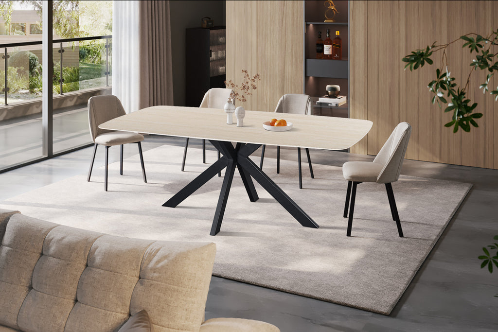 Table Apollo – Baroque beige – Ovale 200 × 100 cm