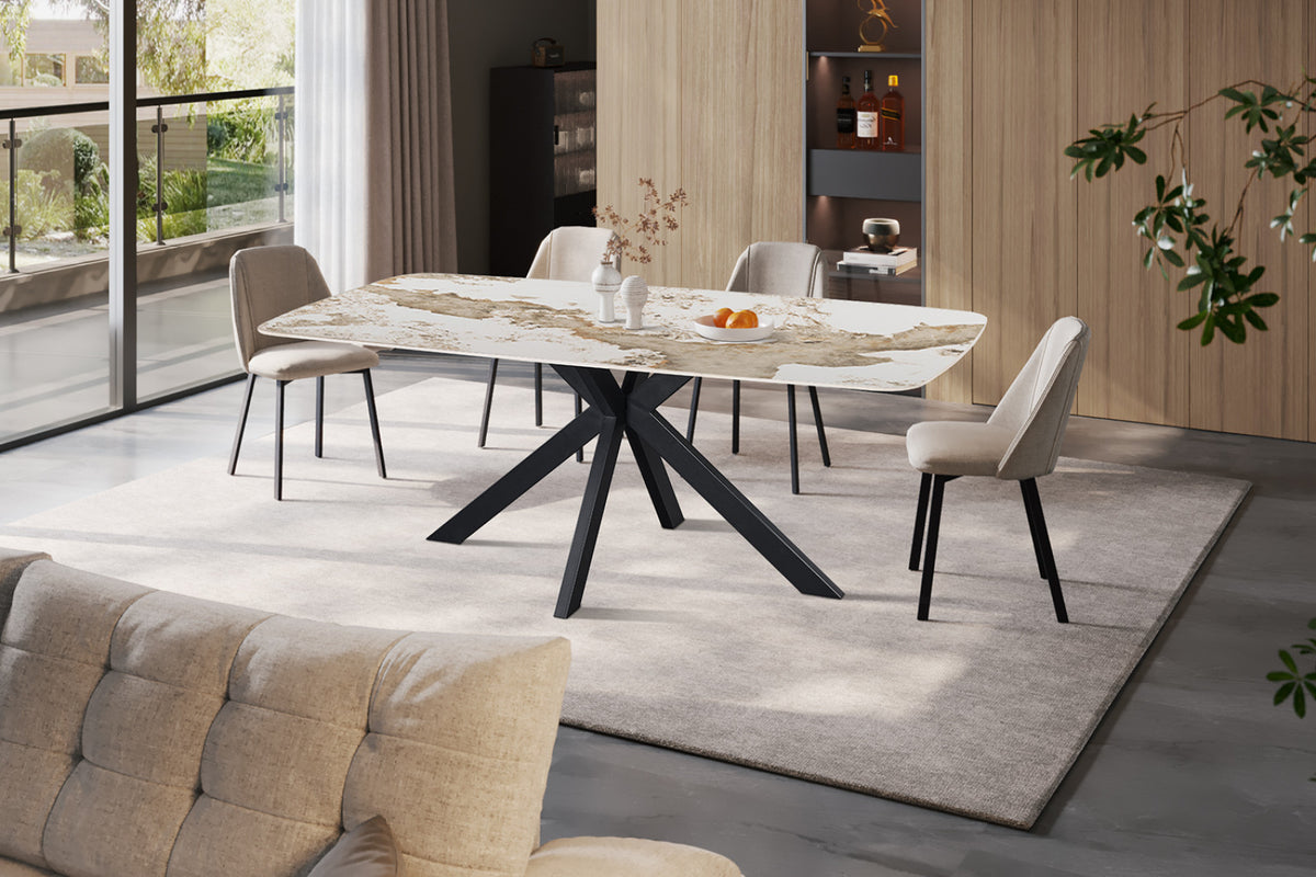 Table Apollo – ovale danoise pierre brillante pandora – 200 cm