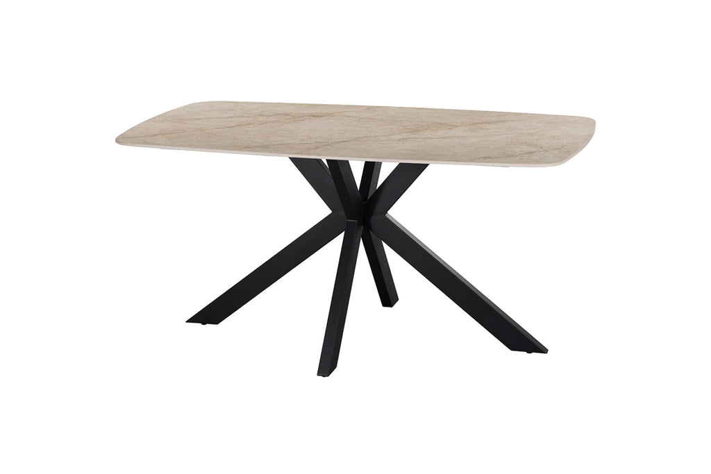 Table Apollo – Shakespeare beige brillant – Ovale 160 × 90 cm