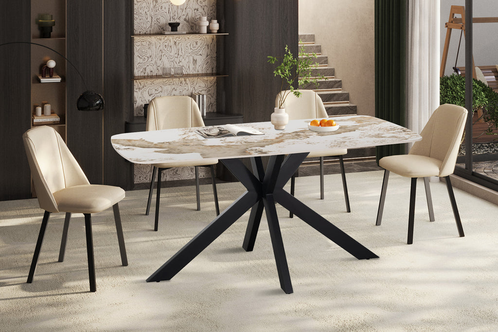 Table Apollo – Pandora brillant – Ovale 160 × 90 cm