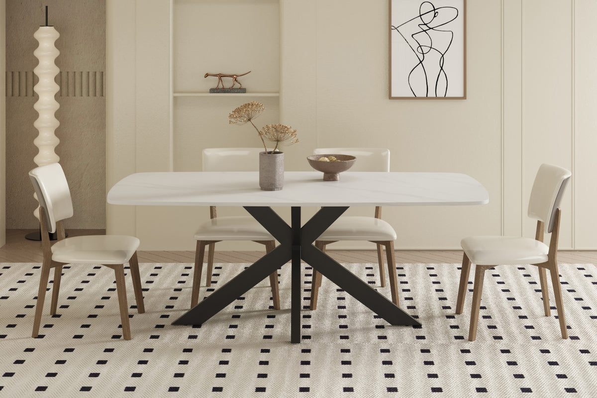 Table Apollo – Blanc – Ovale 180 × 90 cm