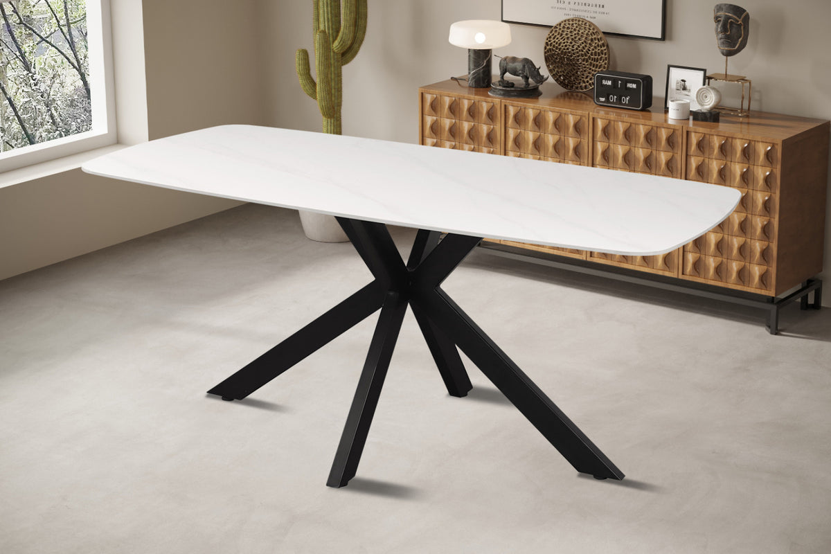 Table Apollo – Blanc – Ovale 180 × 90 cm