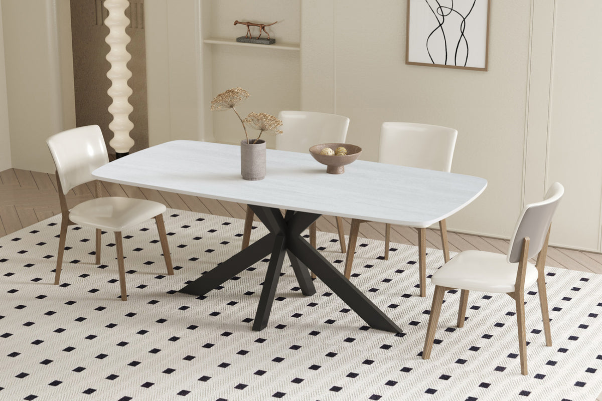 Table Apollo – ovale danoise pierre baroque gris – 180 cm
