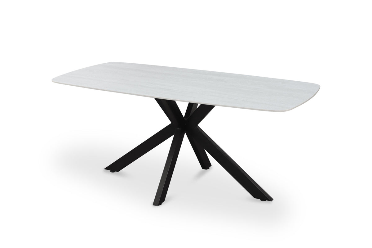 Table Apollo – Baroque gris – Ovale 180 × 90 cm
