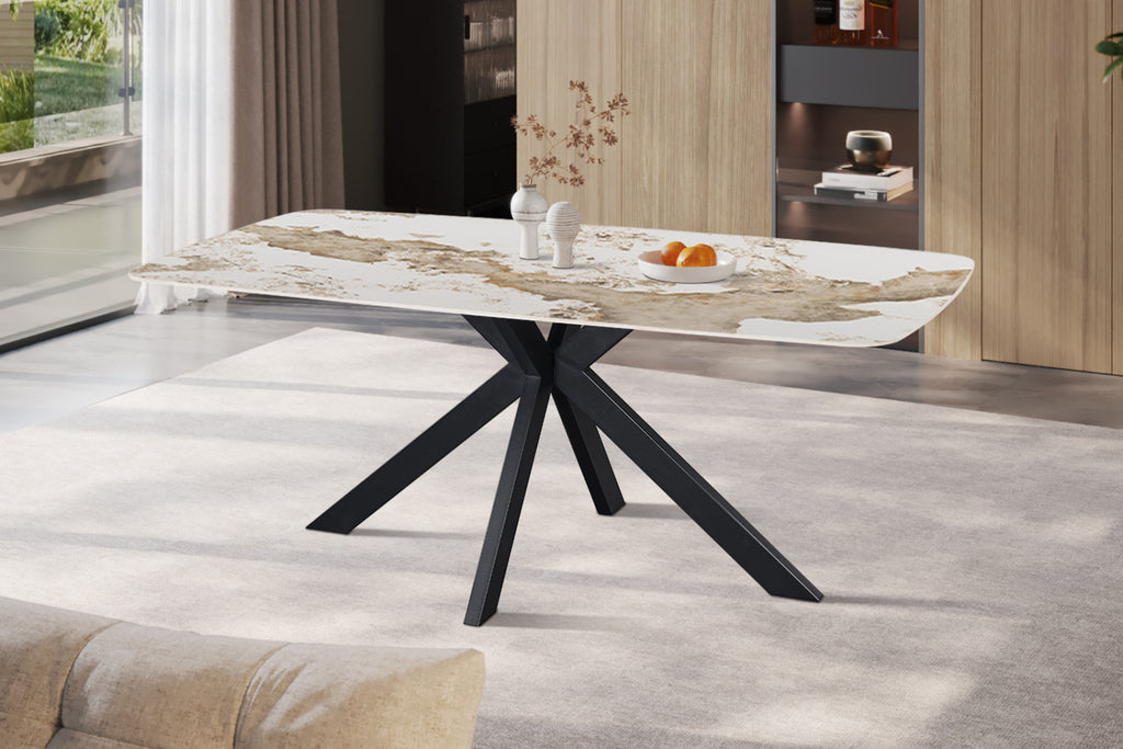 Table Apollo – Pandora brillant – Ovale 180 × 90 cm