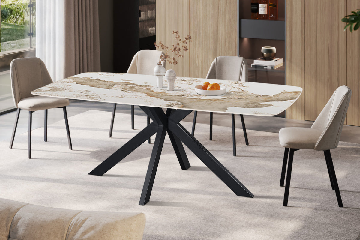 Table Apollo – ovale danoise pierre brillante pandora – 180 cm