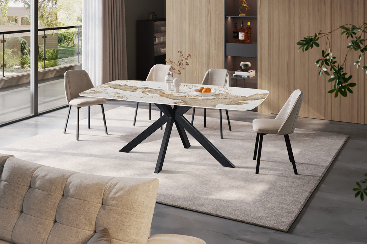 Table Apollo – Pandora brillant – Ovale 180 × 90 cm