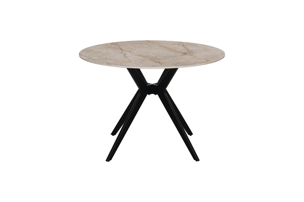 Table Apollo – Shakespeare beige brillant – Ronde Ø 110 cm