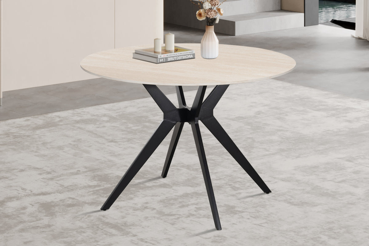 Table Apollo – Baroque beige – Ronde Ø 110 cm