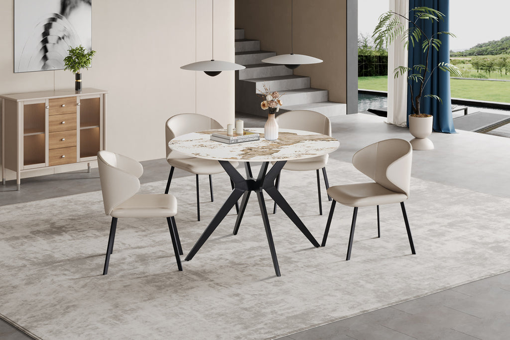 Table Apollo – Pandora brillant – Ronde Ø 110 cm
