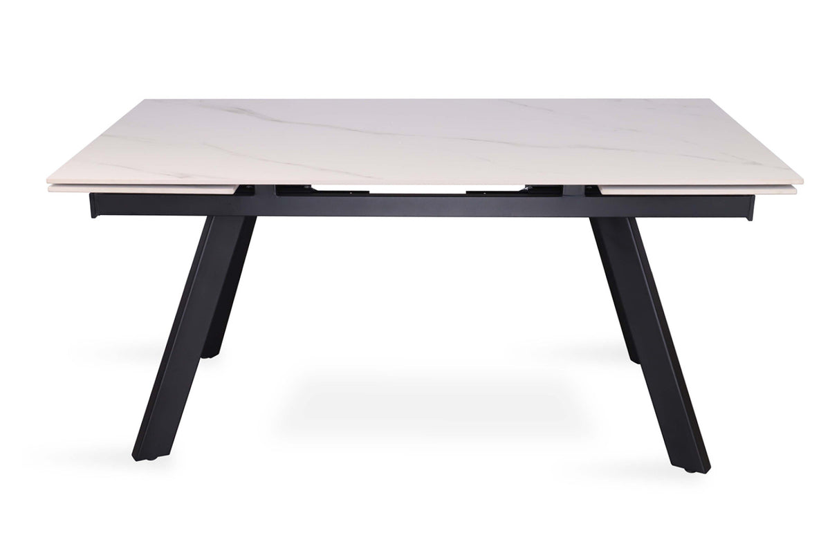 Table extensible Hera – rectangulaire pierre blanc – 160/240 cm