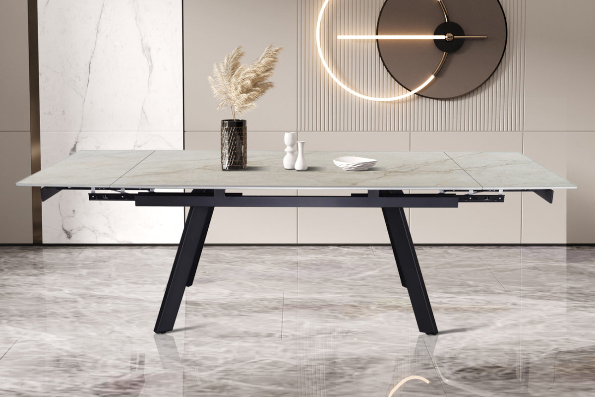 Table extensible Hera – Shakespeare beige brillant