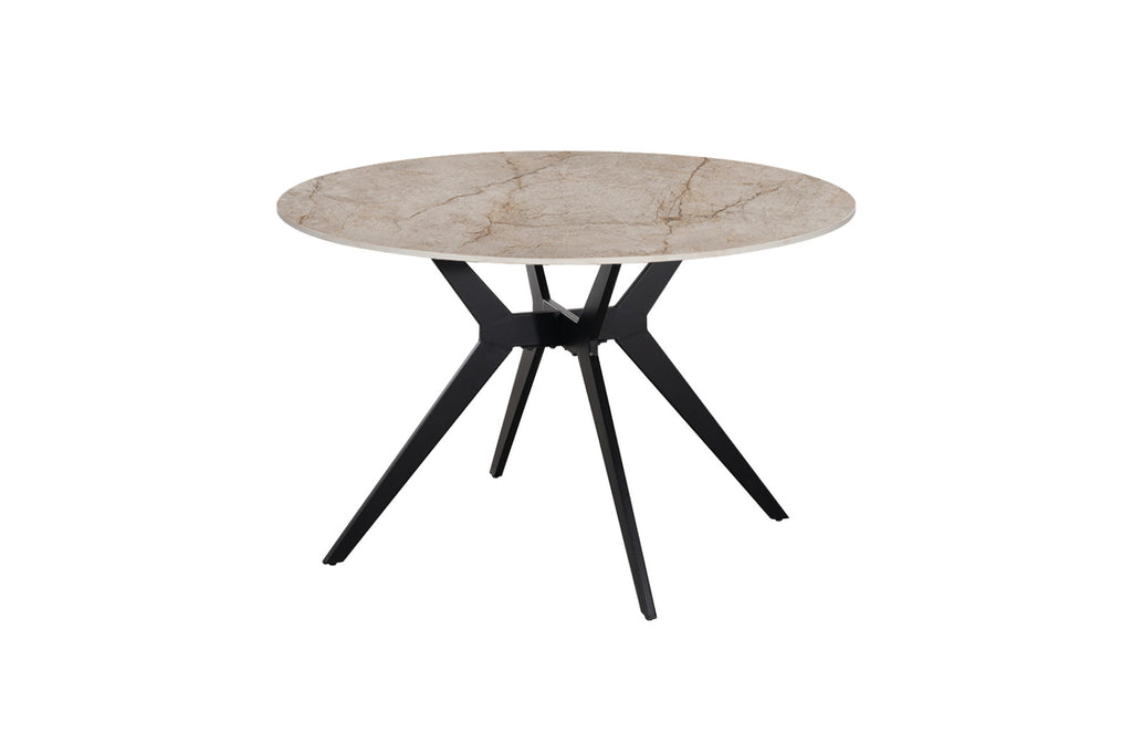 Table Apollo – Shakespeare beige brillant – Ronde Ø 120 cm