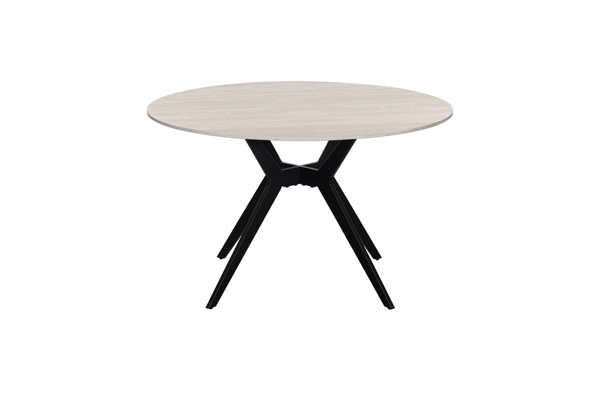 Table Apollo – ronde pierre baroque gris – 120 cm
