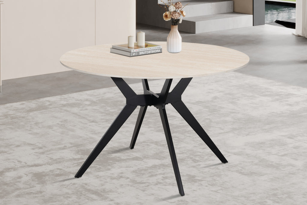 Table Apollo – Baroque beige – Ronde Ø 120 cm