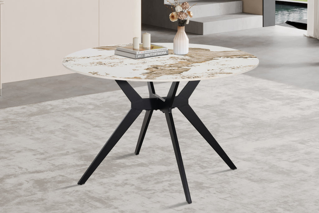Table Apollo – Pandora brillant – Ronde Ø 120 cm