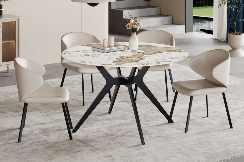 Table Apollo – Pandora brillant – Ronde Ø 120 cm