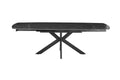 Table extensible Ares – ovale danoise pierre noir – 160/240 cm