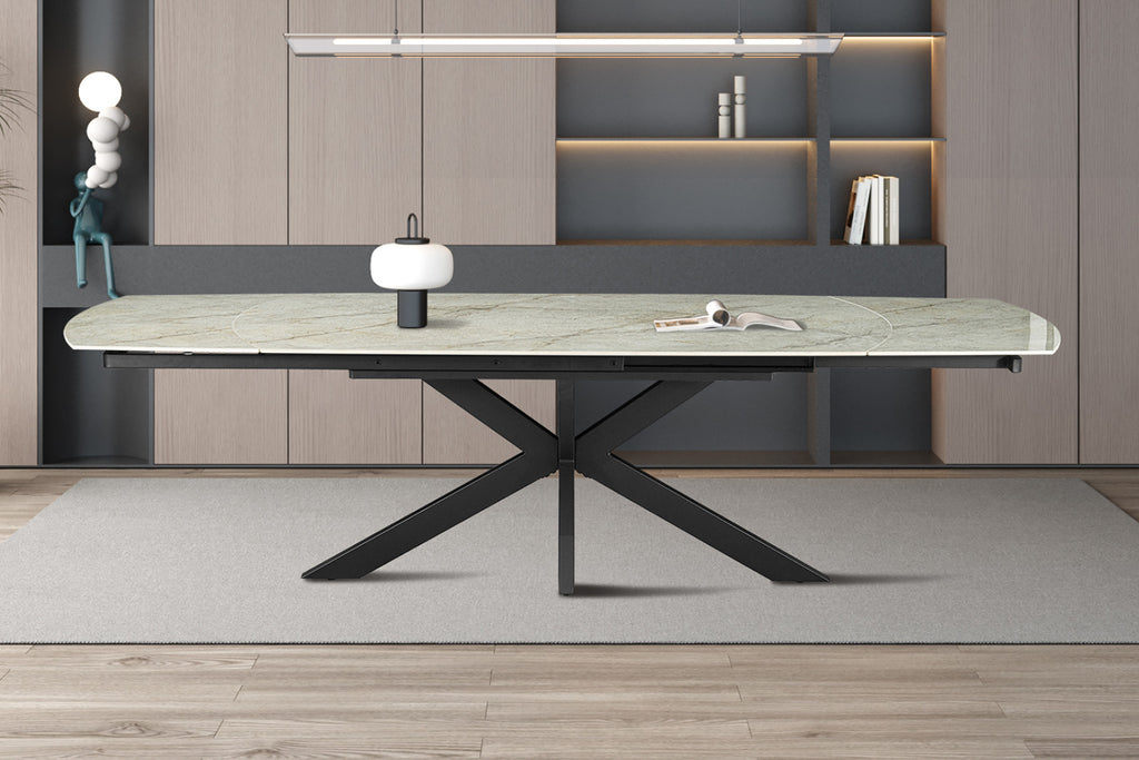 Table extensible Ares – Beige brillant