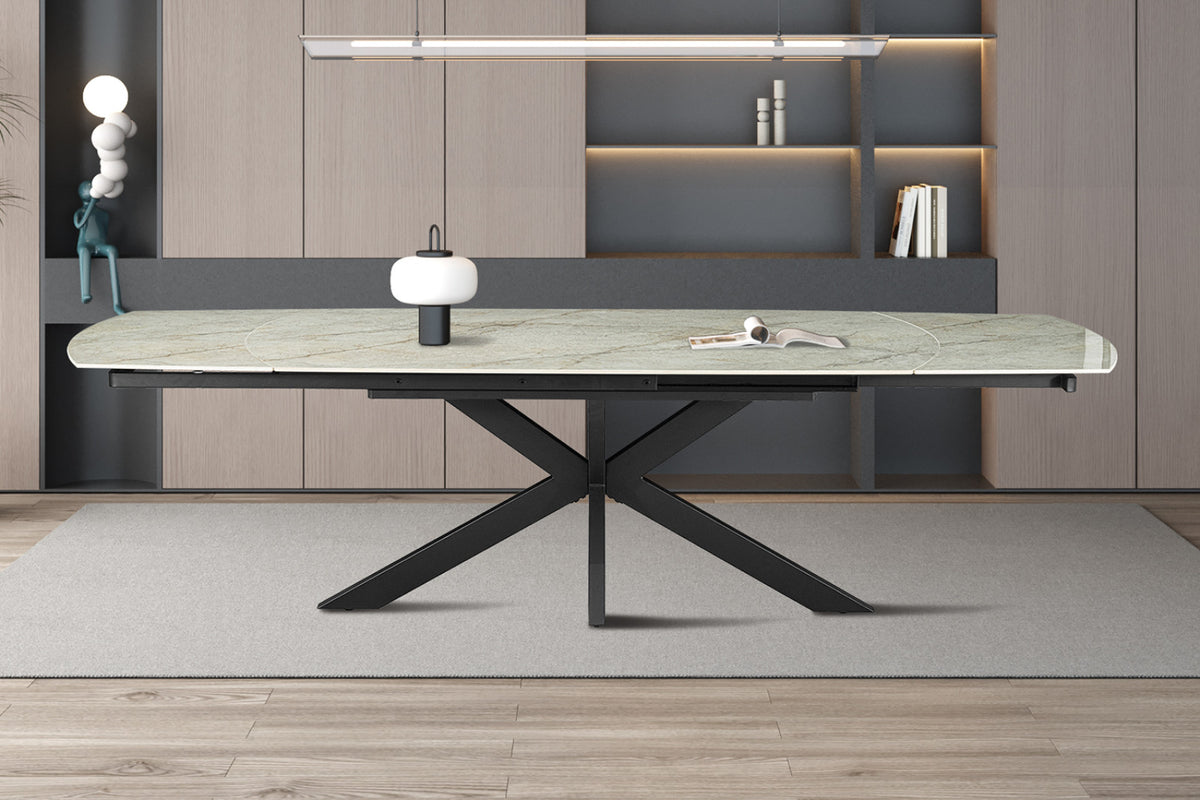 Table extensible Ares – Beige brillant