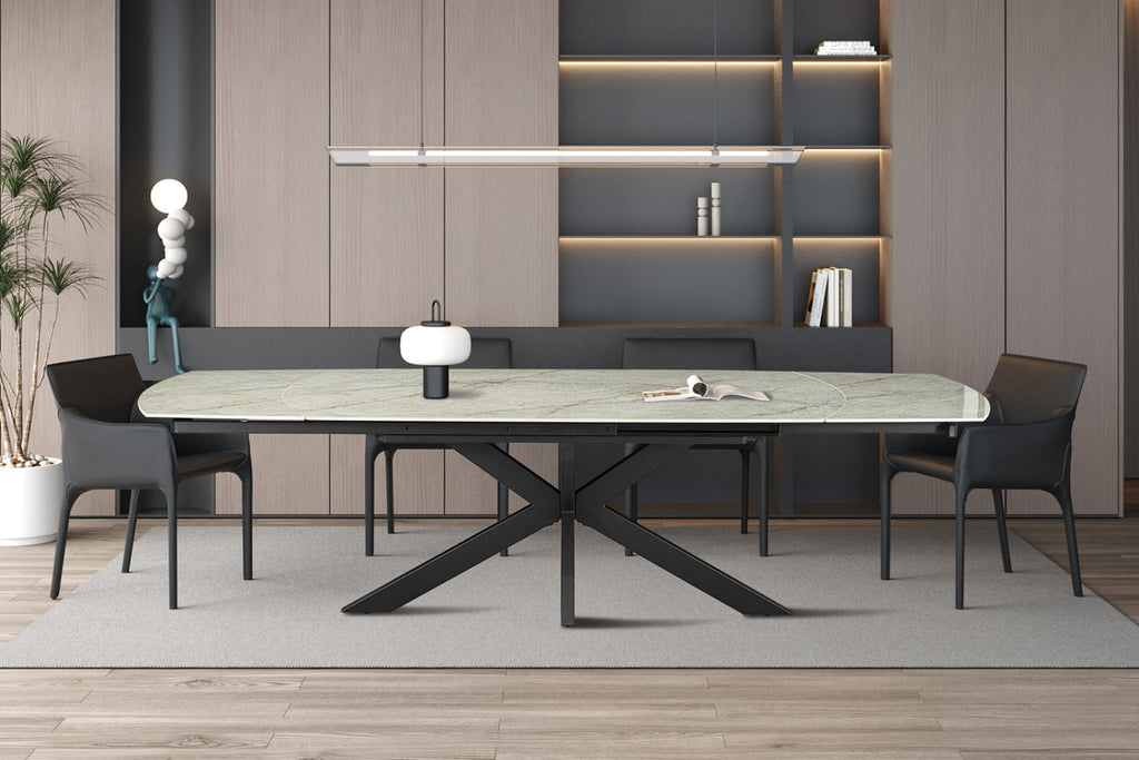 Table extensible Ares – Beige brillant