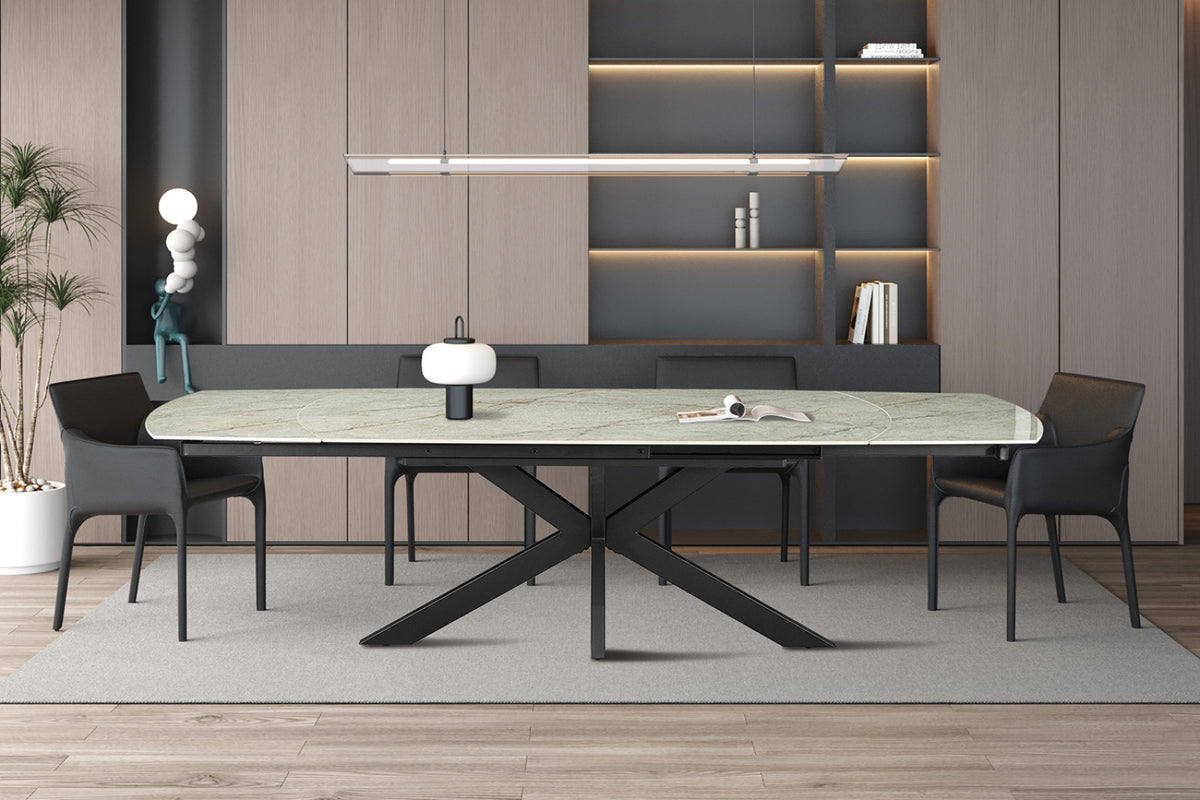 Table extensible Ares – Beige brillant