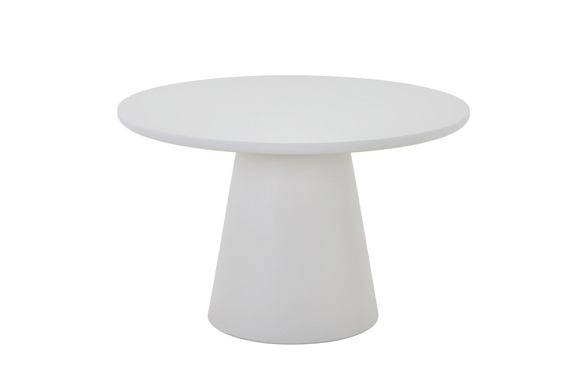 Table Tavira – ronde ciment ecru – 120 cm