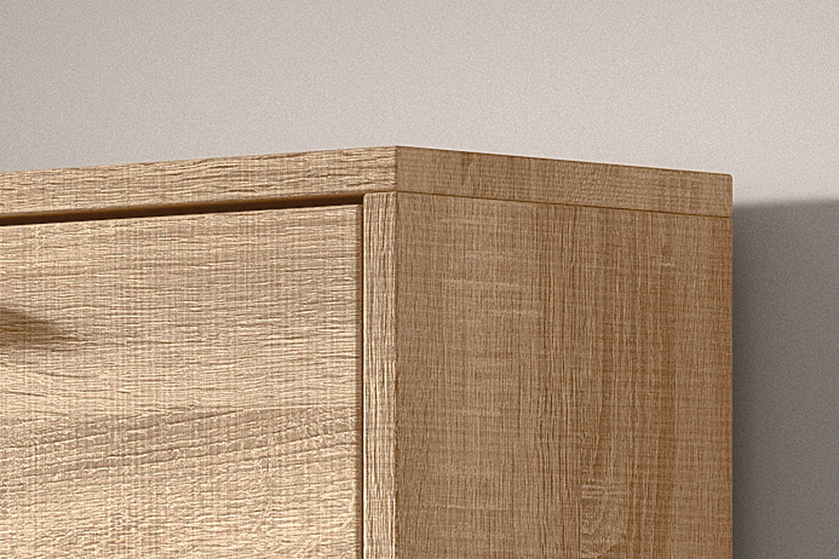 Meuble à chaussures Carini – Sonoma – 3 tiroirs – 63 × 120 cm