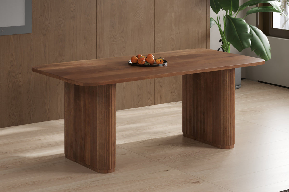 Table Jean – ovale danoise bois de manguier brun clair – 200 cm