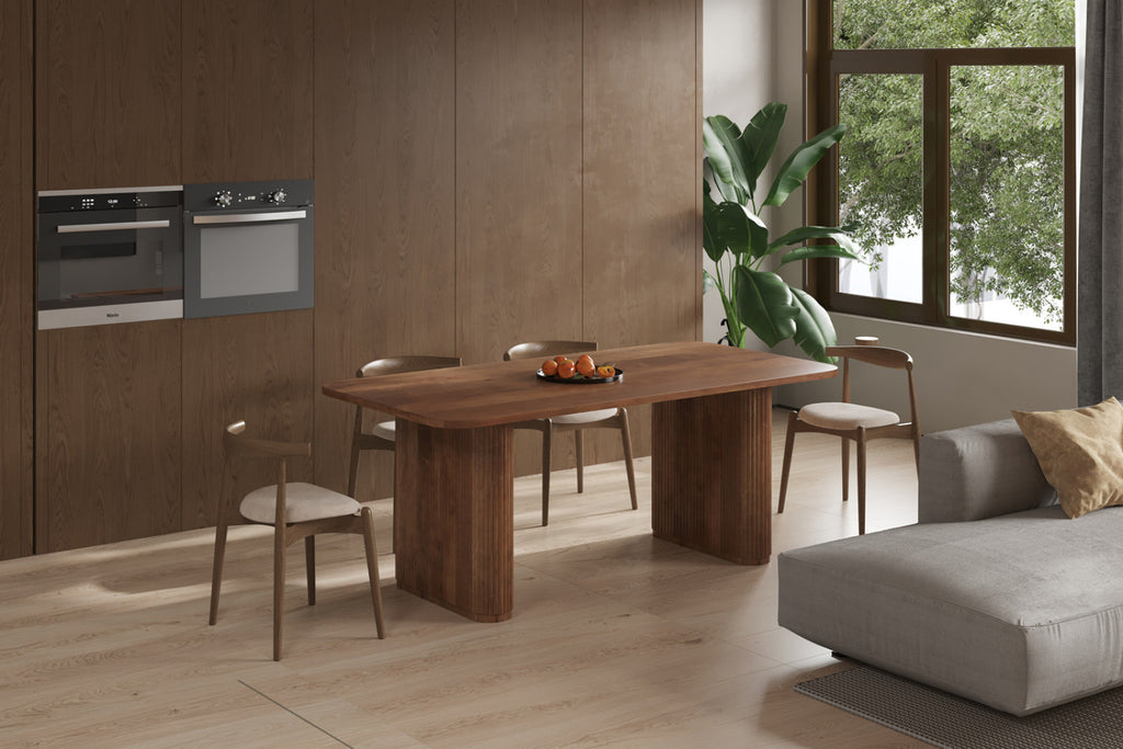 Table Jean – ovale danoise bois de manguier brun clair – 200 cm