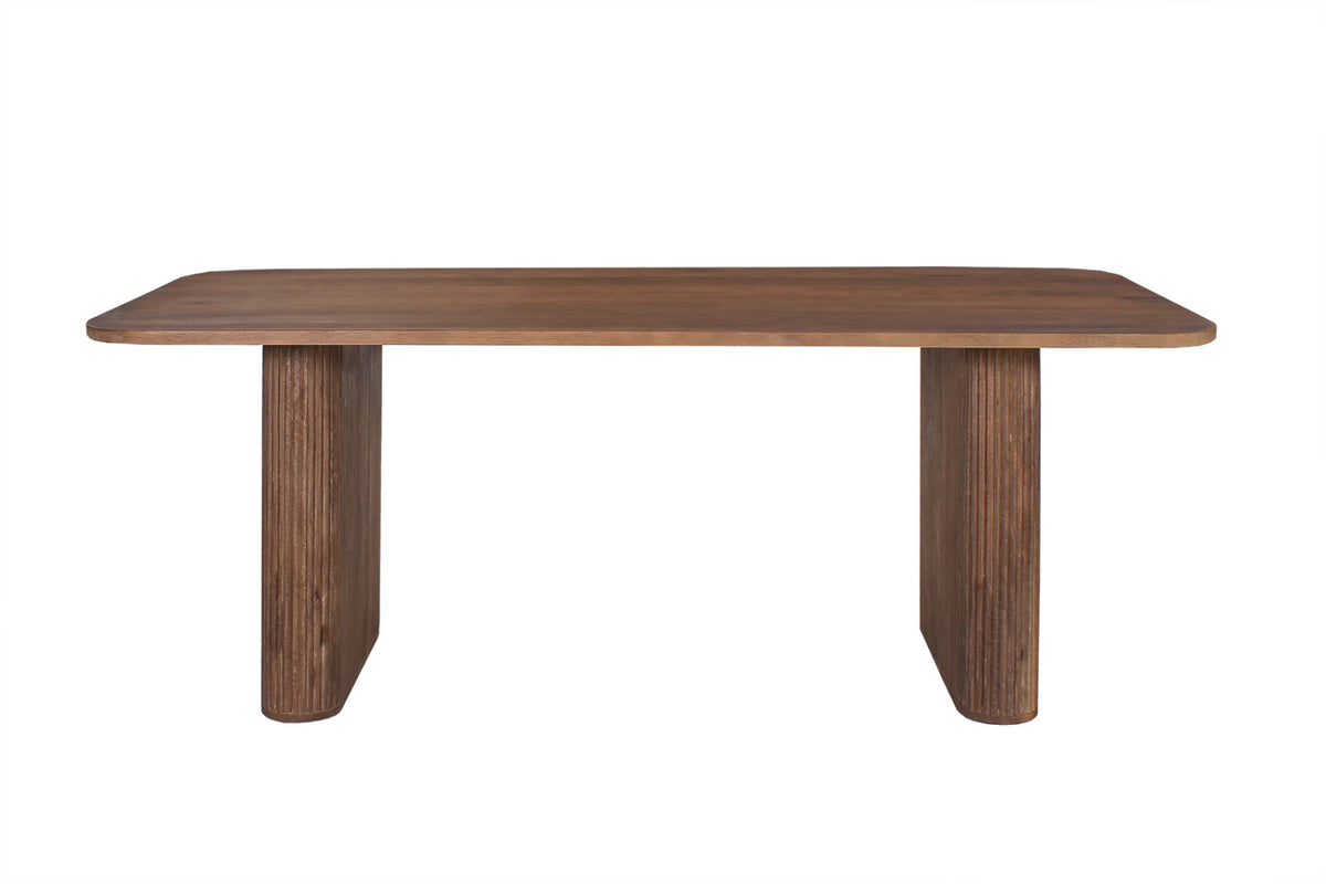 Table Jean – ovale danoise bois de manguier brun clair – 200 cm