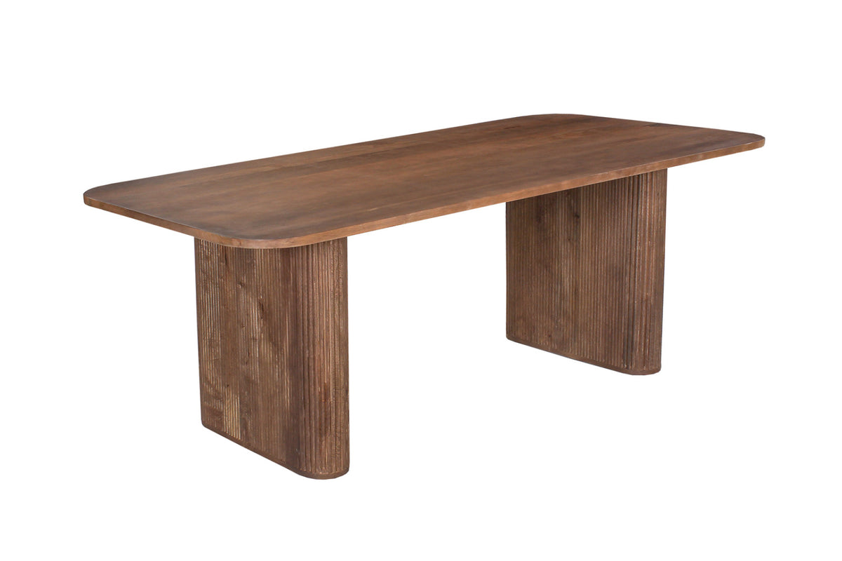 Table Jean – ovale danoise bois de manguier brun clair – 200 cm
